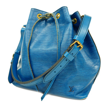 LOUIS VUITTONAuth  Epi Petit Noe M44105 Women's Shoulder Bag Toledo Blue