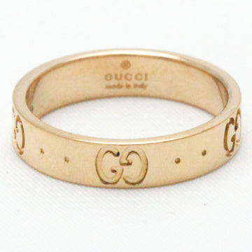 GUCCI Icon Pink Gold [18K] Fashion No Stone Band Ring Pink Gold