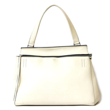 CELINE Shoulder Bag Handbag 2way White Ladies