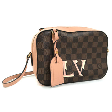 LOUIS VUITTON Shoulder Bag Santa Monica Damier Venus N40179 Canvas Brown Women's