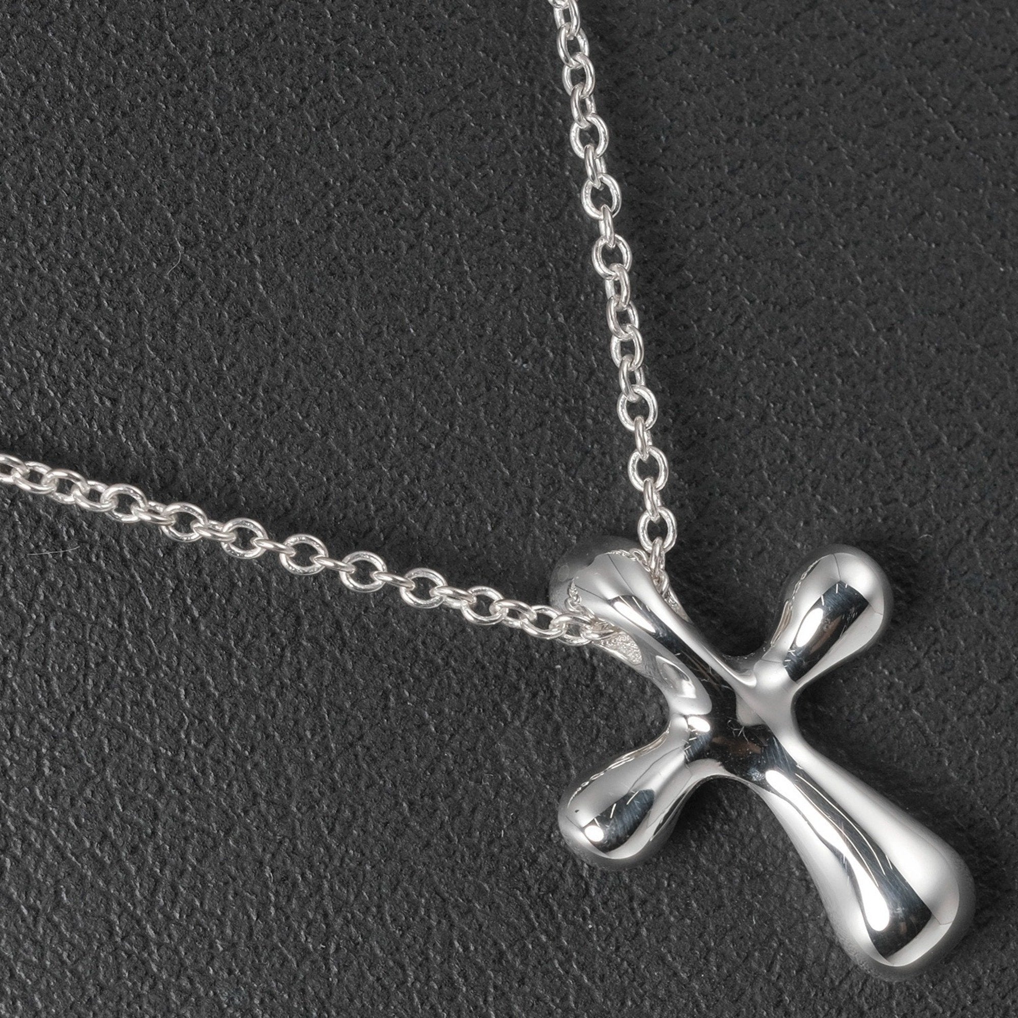 Tiffany small clearance cross necklace