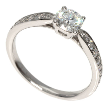 TIFFANY Harmony Solitaire Diamond Ring Platinum PT950 Women's &Co.