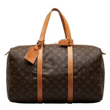 LOUIS VUITTON Monogram Saxophone Pool 45 Boston Bag M41624 Brown PVC Leather Women's