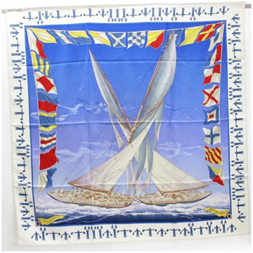 HERMES Silk Scarf Muffler Carre 90 