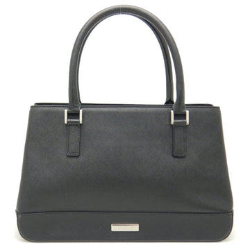 BURBERRY Handbag Saffiano Leather Black 251451