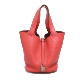 HERMES Picotin Lock MM Tote Bag Pink Rose jaipur Taurillon Clemence leather