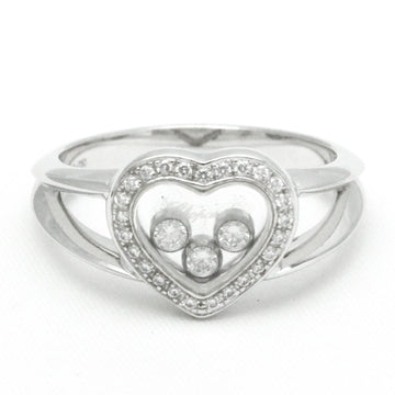 CHOPARD Happy Diamond Heart Ring 824502 White Gold [18K] Fashion No Stone Band Ring Silver