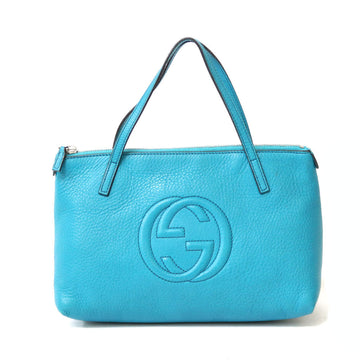 Gucci Handbag Soho Blue Ladies