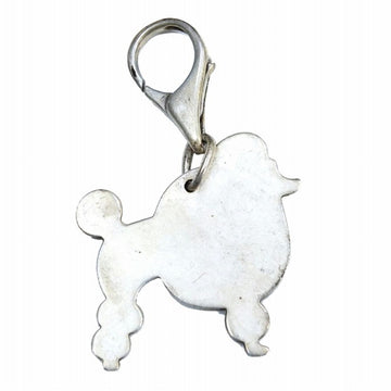 TIFFANY toy poodle charm silver 925 Silver SV dog key ring holder