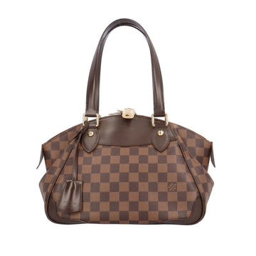 LOUIS VUITTON Verona PM Damier Handbag Canvas N41117 Brown Women's