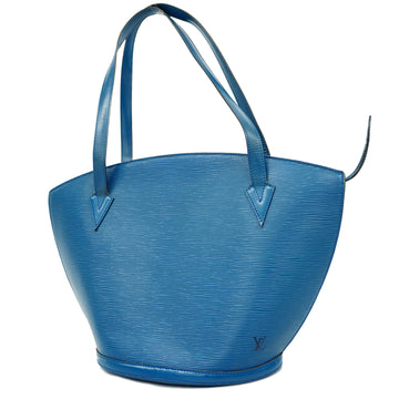 LOUIS VUITTONAuth  Epi Saint Jack Shopping M52265 Women's Shoulder Bag Toledo Blue