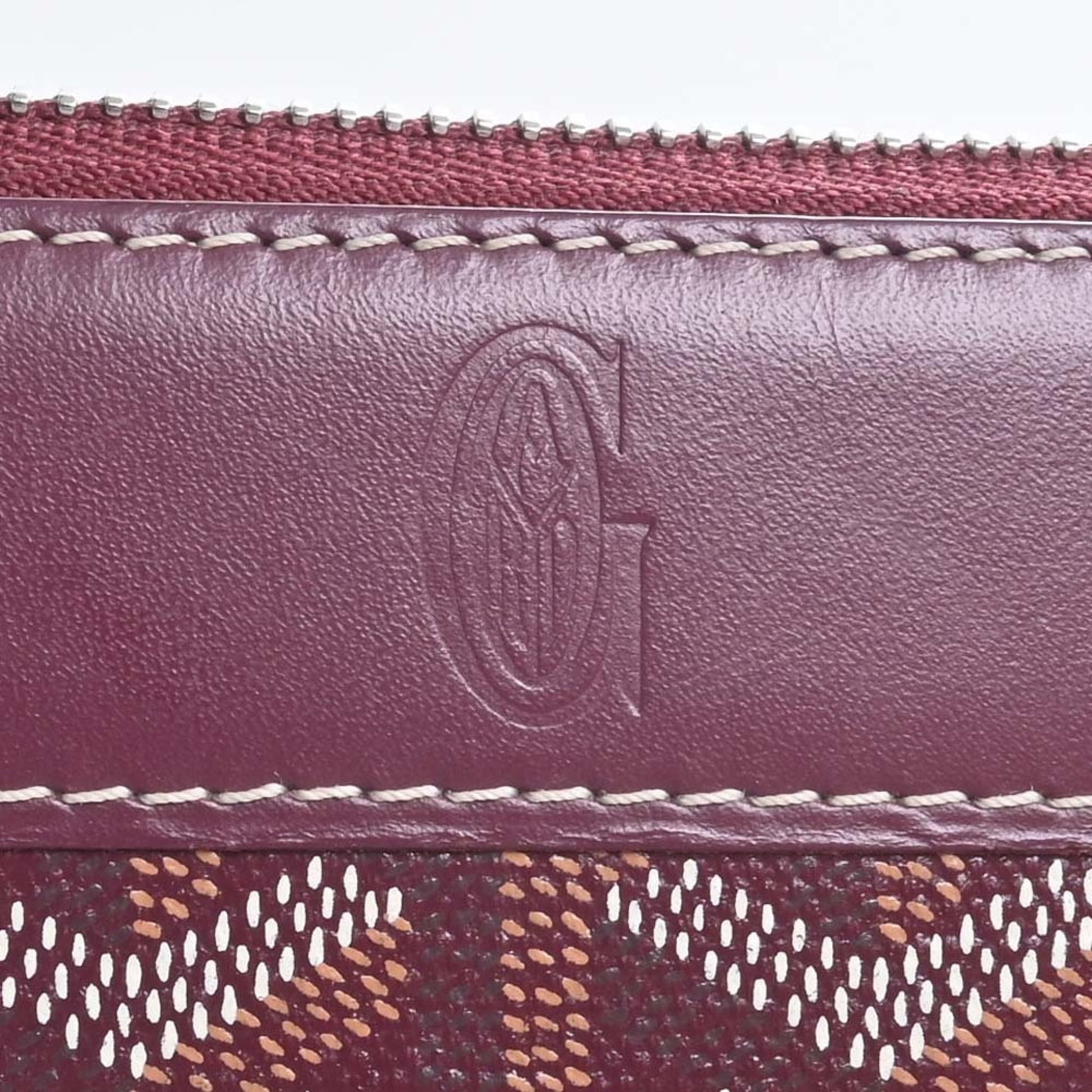 Leather wallet Goyard Burgundy in Leather - 35350547