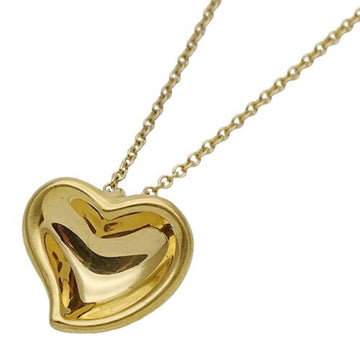 TIFFANY&Co. Necklace Women's 750YG 24K Curved Heart Yellow Gold