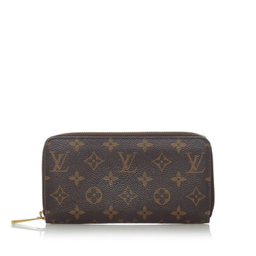 LOUIS VUITTON purse M41894 Zippy wallet Monogram canvas Brown Brown Wo –