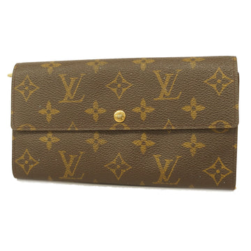 LOUIS VUITTONAuth  Monogram Porto Mone Credit M61725 Unisex Long Wallet