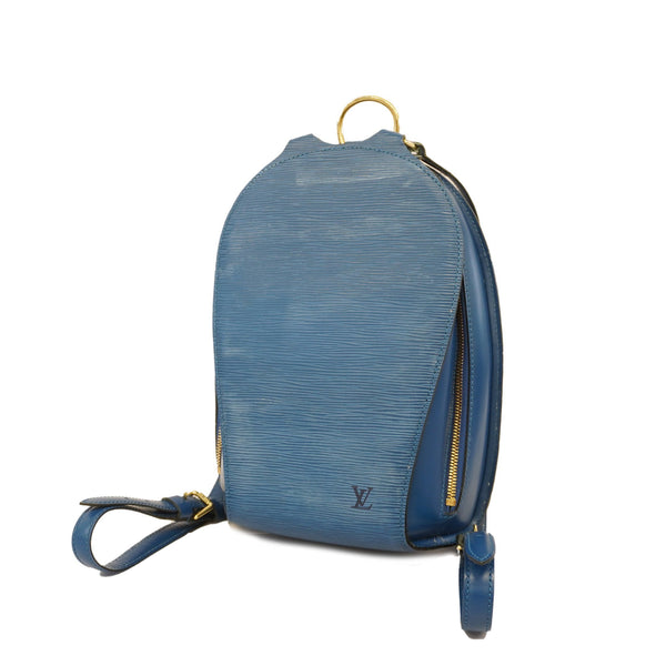 Louis Vuitton Epi Mabillon Backpack M52235 Toledo Blue Leather