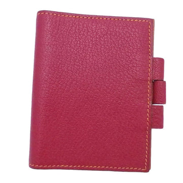 HERMES notebook cover red x orange leather agenda