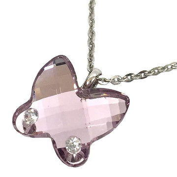 SWAROVSKI pendant necklace butterfly pink