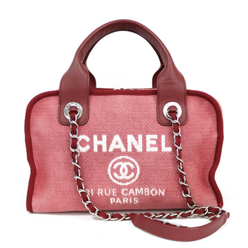 CHANEL Shoulder Bag Handbag Red Ladies