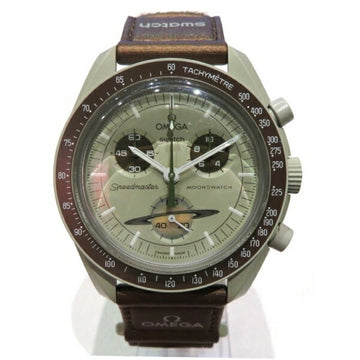 OMEGA x Swatch Speedmaster Mission to Saturn SO33T100 Quartz Watch Men's