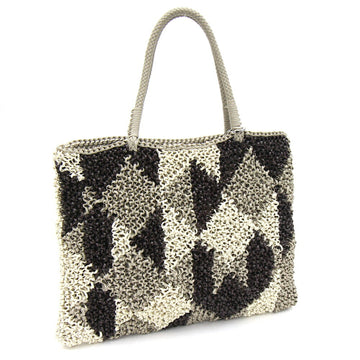 ANTEPRIMA Handbag White Gray Brown PVC Wire Ladies - Square