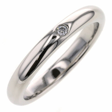 TIFFANY ring stacking band 1P width about 2.8mm platinum PT950 diamond 9 ladies &Co.