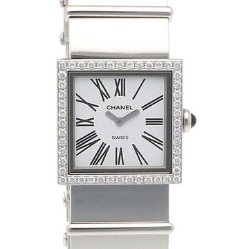 CHANEL Mademoiselle Watch Stainless Steel H0830 Quartz Ladies