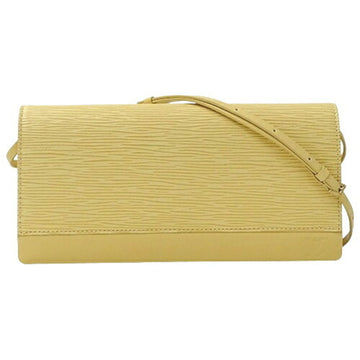 LOUIS VUITTON Bag Women's Shoulder Clutch 2way Honfleur Vanilla M5273A Yellow Cream