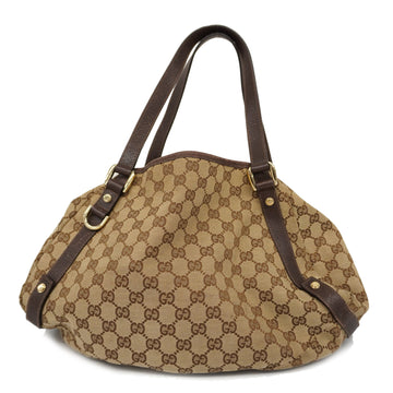 GUCCIAuth  Tote Bag 130736 Women's GG Canvas Beige