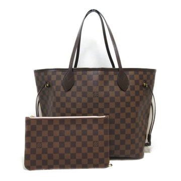 LOUIS VUITTON Neverfull MM Tote Bag Brown Rose Valerie Damier PVC coated canvas N41603