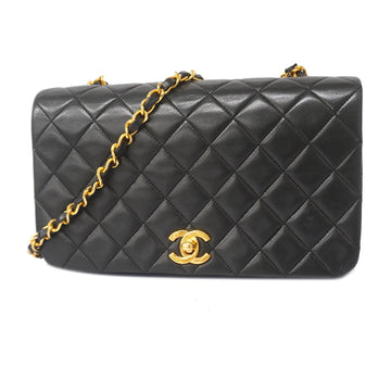 Chanel Matelasse Single Chain Women's Shoulder Bag Black