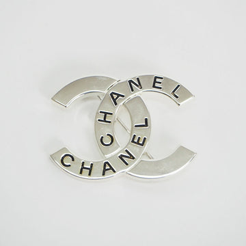 CHANEL Coco Brooch Silver Ladies 98P Mark Pin