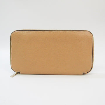 VALEXTRA Unisex Leather Long Wallet [bi-fold] Beige