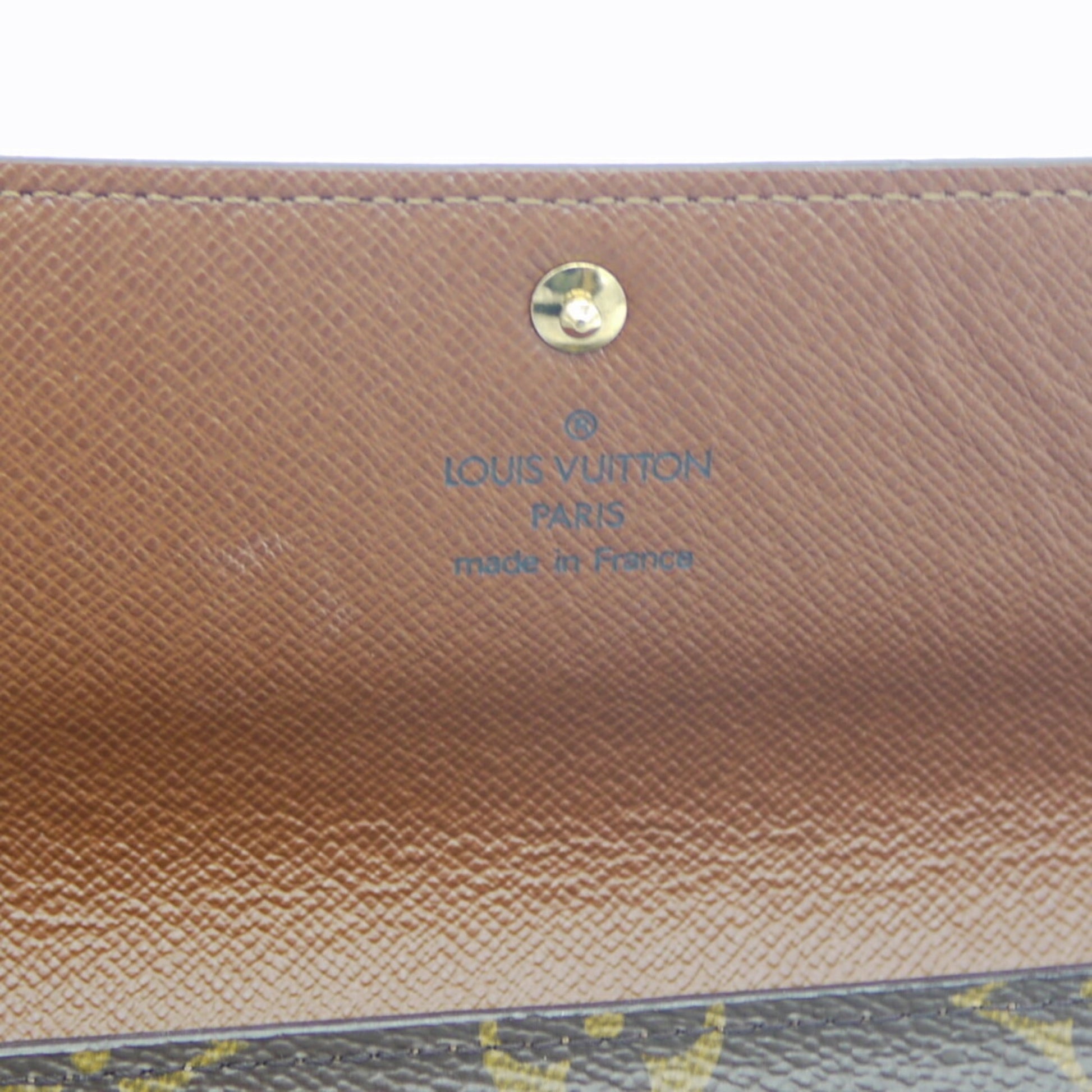 Louis Vuitton Long Wallet Porto Monet Credit Monogram M61725 in 2023