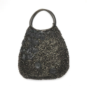 ANTEPRIMA Wireback flower motif black handbag