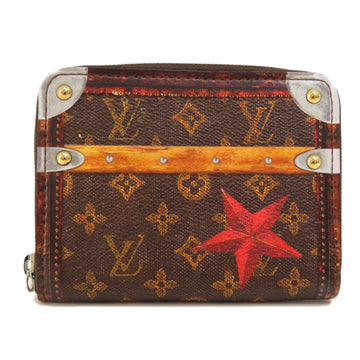 LOUIS VUITTON M63834 Trunk Time Monogram Coin Case Canvas Women's