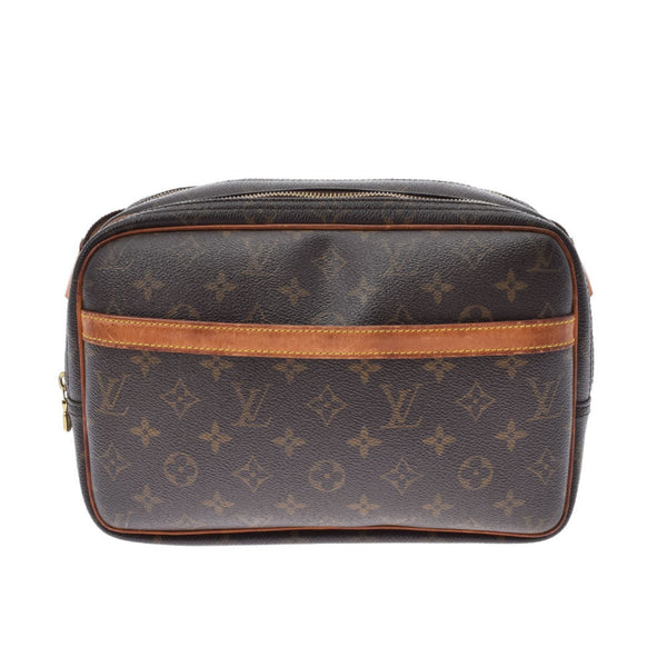 LOUIS VUITTON Monogram Reporter PM Brown M45254 Unisex Canvas