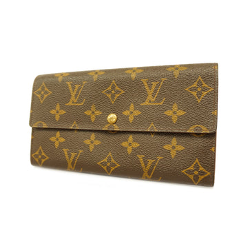 LOUIS VUITTONAuth  Monogram PortoMoneCredit M61725 Men,Women,Unisex Long Wallet