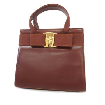 Salvatore Ferragamo Vara Women's Leather Handbag Brown