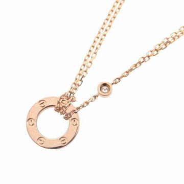 Cartier K18PG 1PD Pink Sapphire Circle of Love Necklace Diamond: