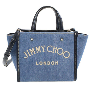 JIMMY CHOO VARENNE TOTE -S Tote Bag Blue Ladies