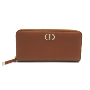 Dior Round long wallet Brown leather 43-MA-1220