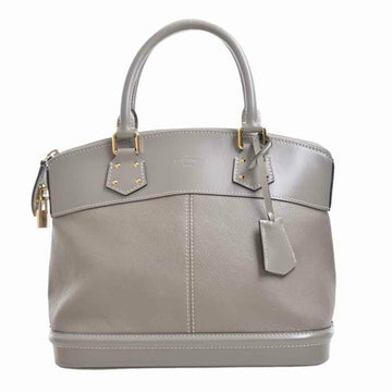 Louis Vuitton Suhari Lockit PM handbag gray leather