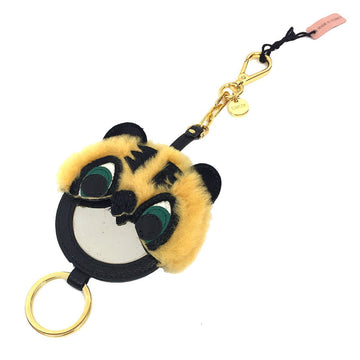 MIU MIU Miu TRICK PELLE key ring 5TL204 tiger motif charm mirror holder wallet
