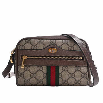 GUCCI Ophidia GG Supreme Sherry Shoulder Bag 517350 Beige Brown PVC