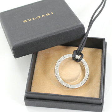 BVLGARI key ring necklace with leather strap men's women's silver 925 AG925 fashion pair couple