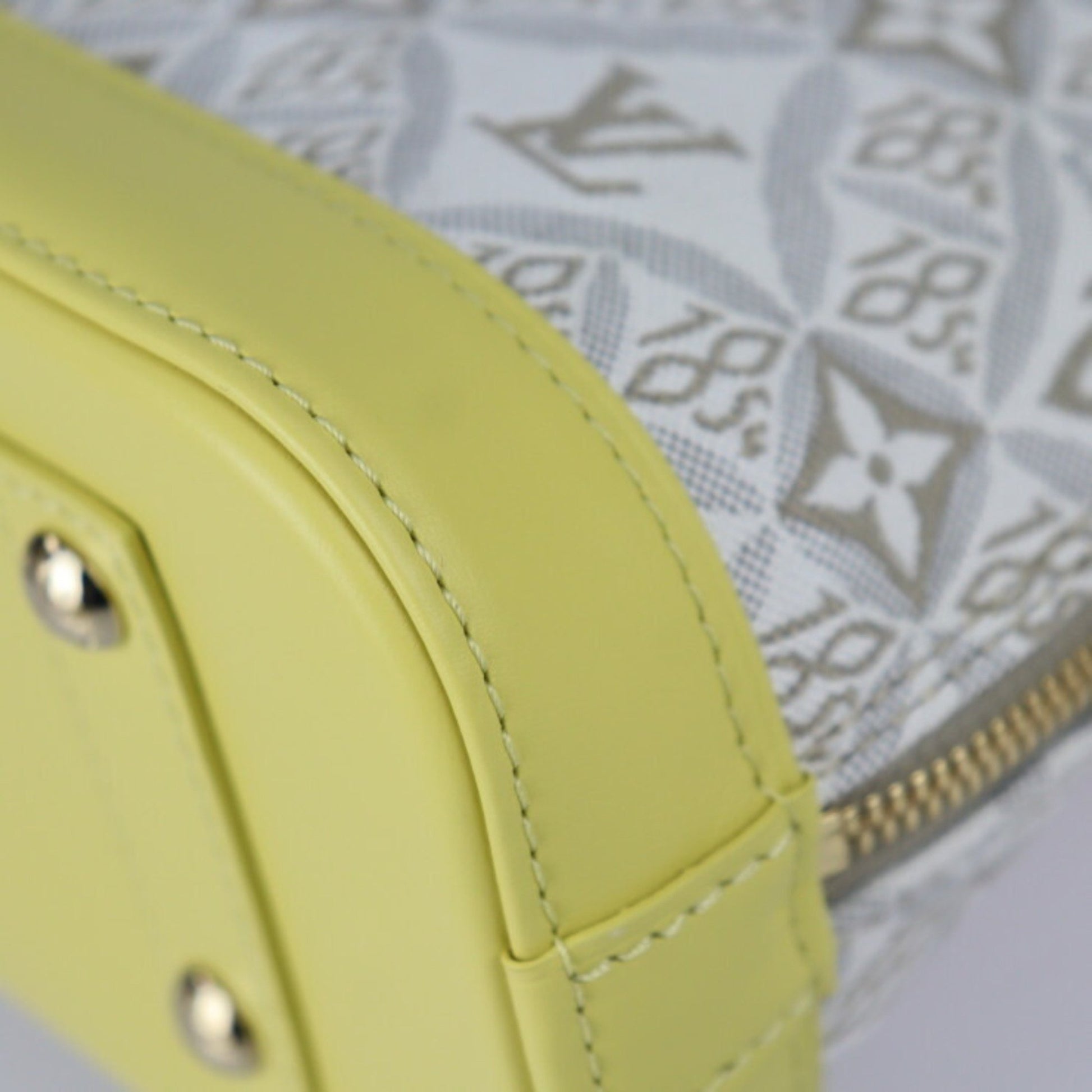 Louis Vuitton Alma BB Since 1854 Jacquard Ecru White/Yellow in  Canvas/Leather with Gold-tone - US
