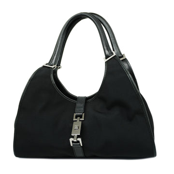 GUCCIAuth  Jackie Handbag 002 1067 Women's Nylon Handbag Black