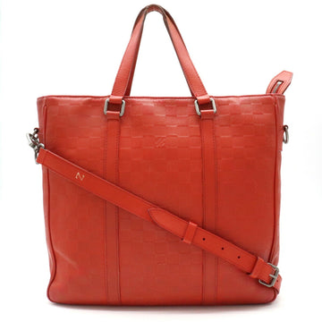 Louis Vuitton Damier Infini Tadao PM Tote Bag Shoulder Fusion Orange N41268