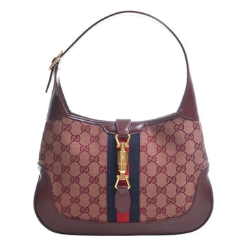 GUCCI GG Canvas Jackie 1961 Small 2WAY Shoulder Bag 636706 Bordeaux Ladies